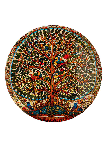 Madhubani Inspired Tree Wall Plate